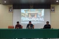 Pengarahan Kepala Kemenag Ciamis kepada seluruh ASN dilingkupnya untuk mengisi COI dengan jujur.